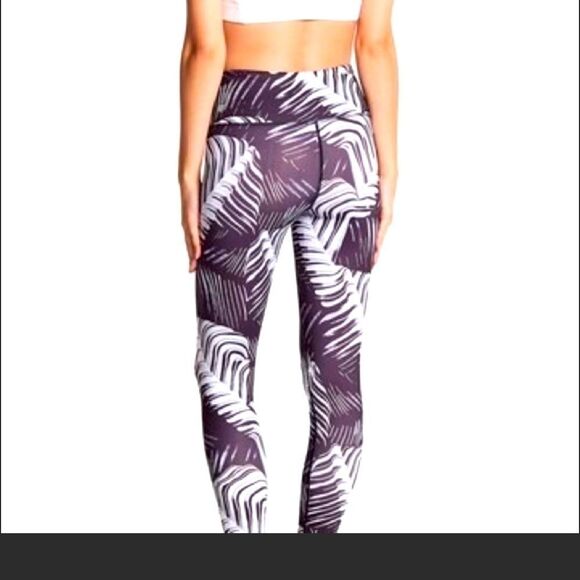 Z by Zella Daily Ankle Black Gray White Leggings S - Picture 2 of 6